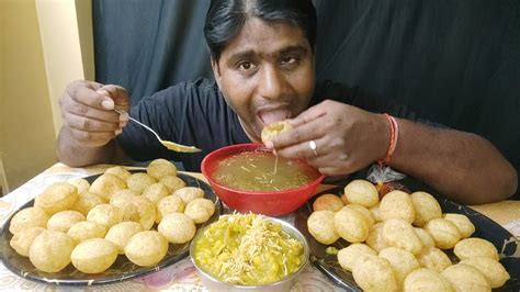 Spicy Golgappa Eating Show Pani Puri Eating Challenge Pani Puri