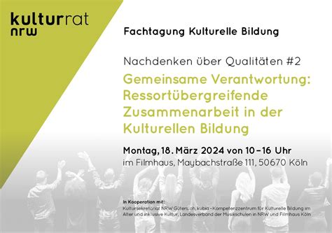 Save The Date M Rz Fachtagung Kulturelle Bildung Des