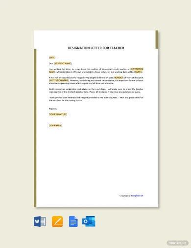 47 Resignation Letter Templates Free Word Excel Pdf Ipages Free