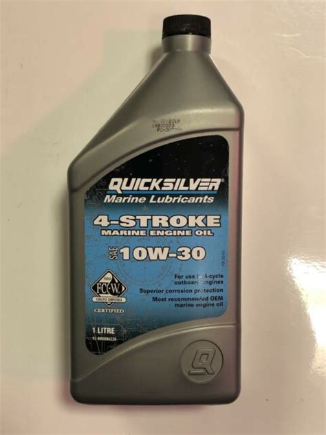 Litre Quicksilver W Outboard Marine Stroke Engine Oil For