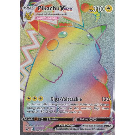 Pikachu Vmax Secret Rare Good