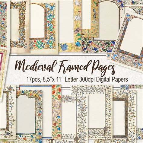 Medieval Scrapbook Etsy