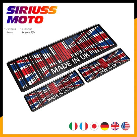 3d Union Jack Sticker Made In France Japan Usa Uk Italy Germany