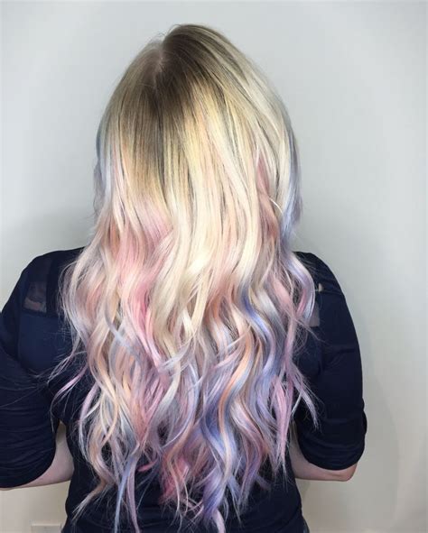 Pastel Unicorn Hair In 2020 Unicorn Hair Color Hair Pastel Hair