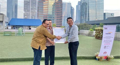 Bank Mandiri Resmi Raih Iso 22301 Untuk Perkuat Keberlanjutan