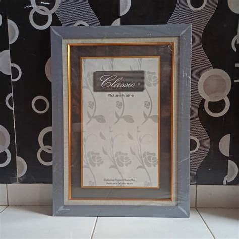 Jual Bingkai Foto Frame Pigura X Linen Minimalis Cm Hitam Dan