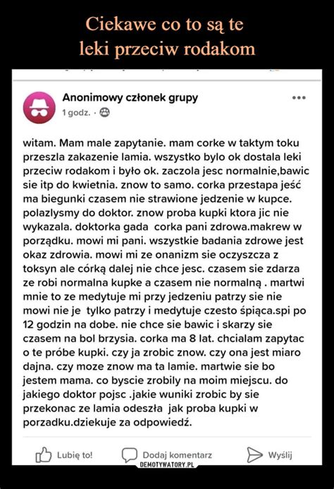 Ciekawe co to są te leki przeciw rodakom Demotywatory pl