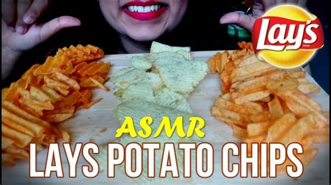 ASMR Lays Potato Chips Extreme Satisfying Eating Sounds No