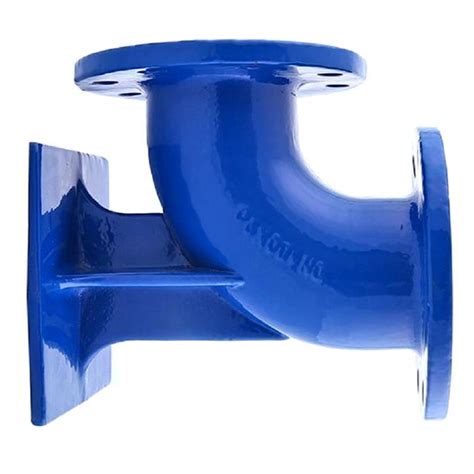 Iso2531 Fbe Coated Ductile Cast Iron Double Flange Duckfoot Bend Elbow Ductile Iron Pipe