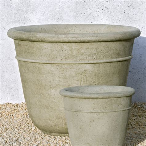 Campania International Large Carema Cast Stone Planter Stone Planters