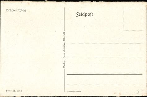 Ansichtskarte Postkarte Brückenschlag Soldaten verlegen akpool ch