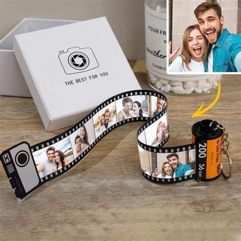 Gifts For Her Personalized Photo Film Roll Keychain Keychain With