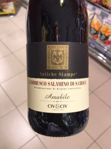 Civ Civ Antiche Stampe Lambrusco Salamino Di S Croce Vivino US