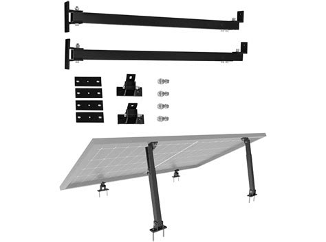 Nuasol Verstellbare Halterung Grad Schwarz Solar Halterungs Set