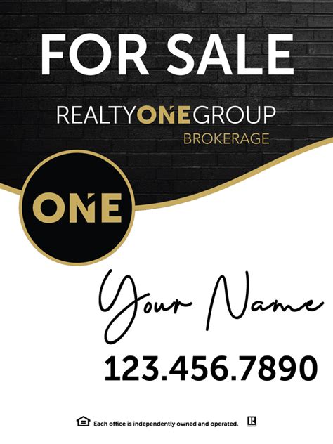 realty  group listing signs goodies signs