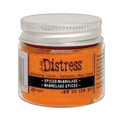 Tde Tim Holtz Ranger Distress Embossing Glaze Spiced Marmalade