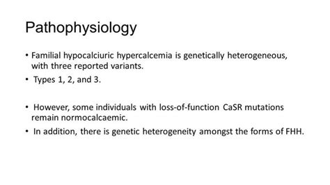 Pathophysiology Of Familial Hypocalcemia Hypercalcemia Medizzy