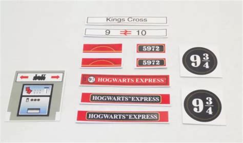 LEGO HARRY POTTER Hogwarts Express 4708 Complete Set Of Custom Stickers