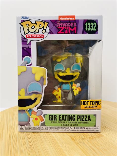 Funko Pop Nickelodeon Invader Zim Gir Eating Pizza 1332 Hot Topic