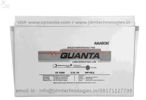 Amaron Quanta SMF VRLA UPS Batteries 26 AH SMF BATTERY At Rs 2529 In