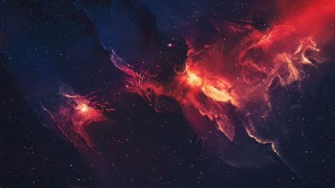 Red Space Hd Wallpapers Top Free Red Space Hd Backgrounds