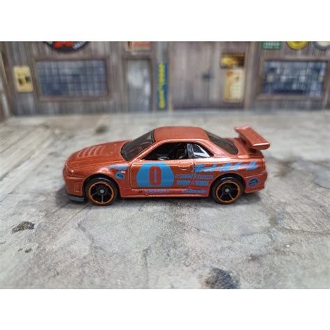 Hot Wheels Nissa Skyline GT R R34 Factory Custom FC Unspun Shopee Malaysia