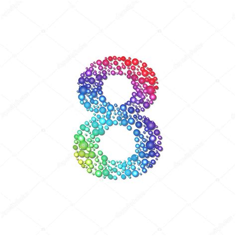 Circle Rainbow Number 8 — Stock Vector © 1001holiday 43361603