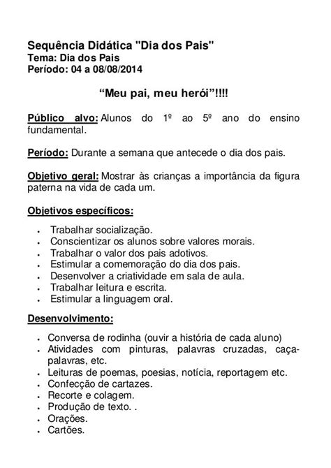 Sequência Didática 1º Ao 5º Ano