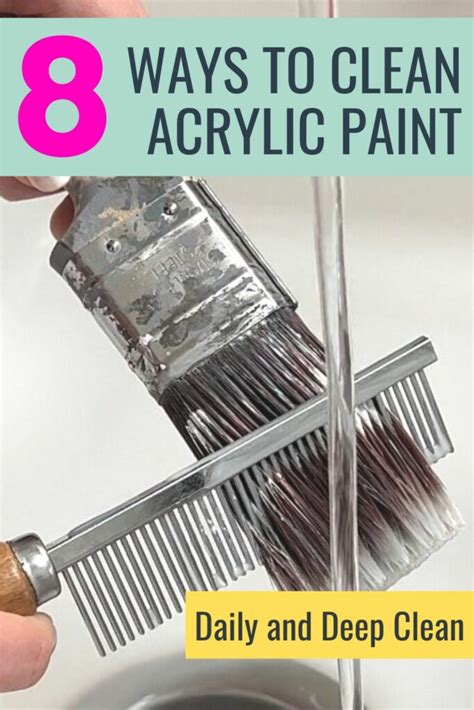 How To Clean Acrylic Paint Brushes Easily Ways Tea And Forget Me