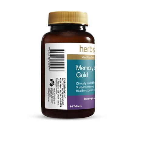 Herbs Of Gold Memory And Cognition Gold 60 Tablets