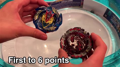 Cho Z Valkyrie Vs Dead Phoenix Valt Vs Phi Beyblade Battles Youtube