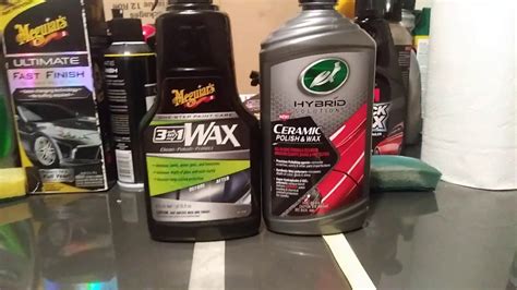 Meguiar S 3 In 1 Vs Turtle Wax Ceramic Wax Chemical Breakdown Test Wow