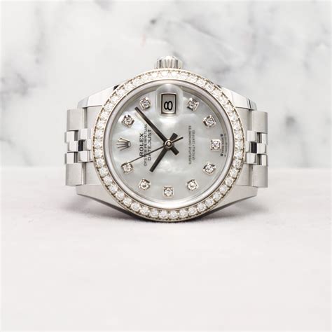 Rolex Datejust Mm Jubilee Rbr Mop W Points Diamond Watch