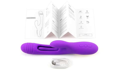 In G Spot Dildo Rabbit Vibrator Vibration Tongue Licking