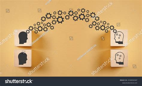 Knowledge Sharing Transferring Brainstorming Concept Stock Photo