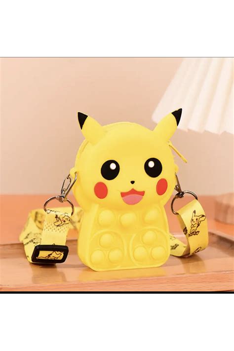 Synshop Pokemon Pikachu Kore Tarz Popit Yan Omuz Ask L Ocuk Silikon