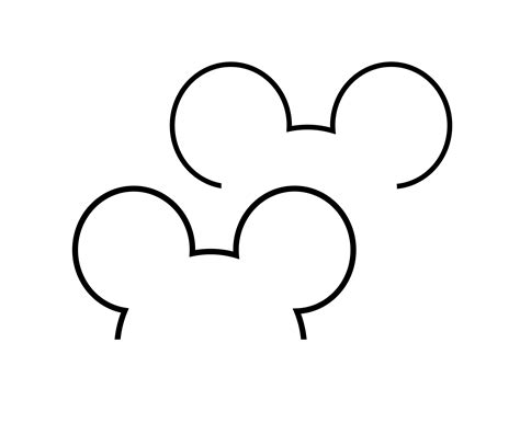 Printable Mickey Mouse Head Outline at webkaitlynblog Blog