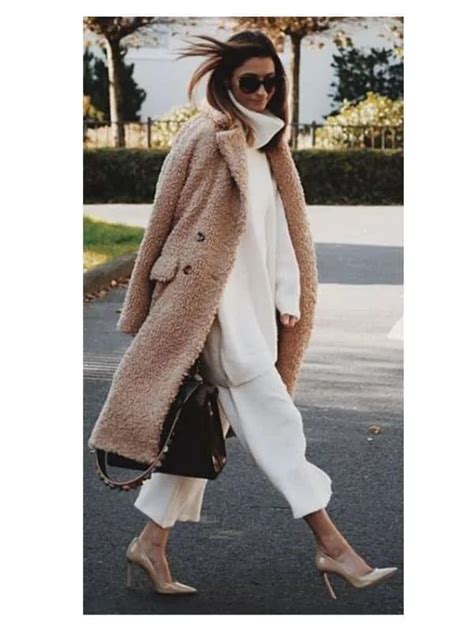 Stylish Cute In Teddy Coat And Jacket Outfit Ideas Lady