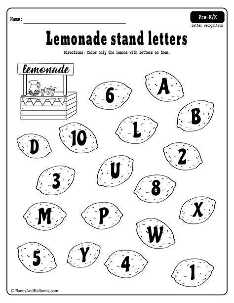 Free Letter Recognition Worksheets