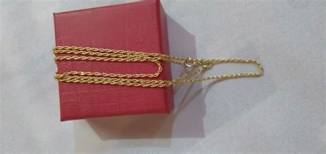 K Saudi Gold Necklace Rope Chain Legit Seller Lazada Ph