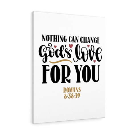 Scripture Walls God S Love Romanss 8 38 39 Bible Verse Canvas Christian