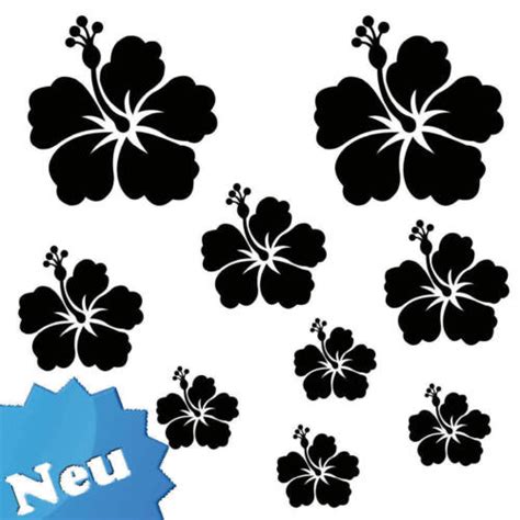 Hibiskus Xxl X Wandtattoo Auto Aufkleber Blumen S Ebay