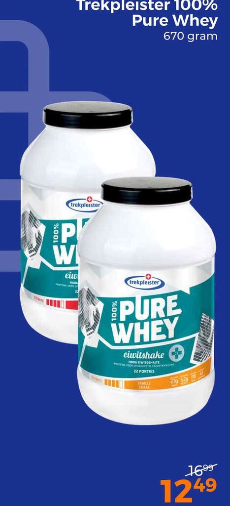 Trekpleister 100 Pure Whey Aanbieding Bij Trekpleister