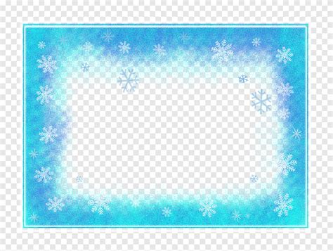 Snowflakes Frame Png Webframes Org