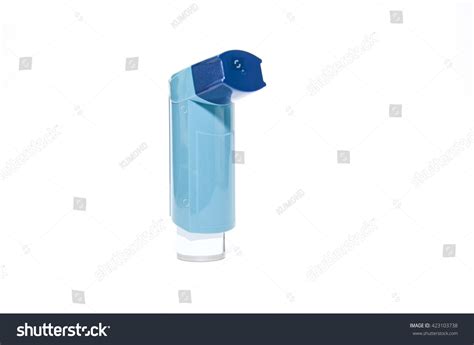 Blue Asthma Inhaler Isolated On White Stock Photo 423103738 | Shutterstock