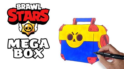 How To Draw Brawl Stars Mega Box Mega Box Drawing And Coloring YouTube