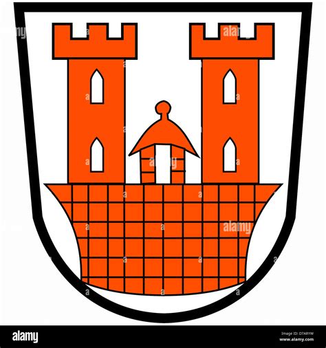 Coat Of Arms Of The German City Rothenburg In Bavaria Stock Photo Alamy