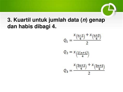 Menentukan Kuartil Data Tunggal Rumus Kuartil Desil Dan Persentil