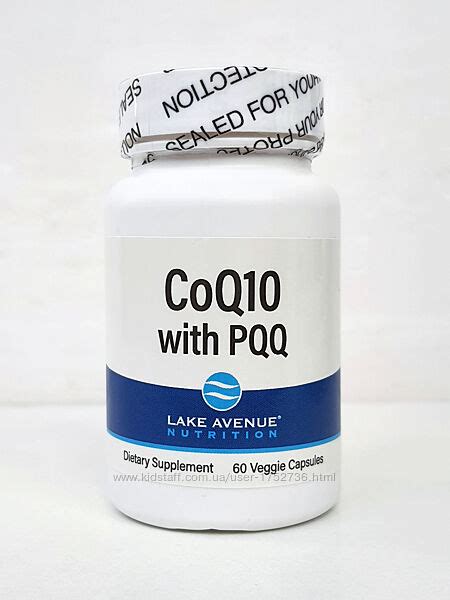 Коэнзим Q10 Lake Avenue CoQ10 с PQQ пирролохинолинхинон, 60 капсул, 640 ...
