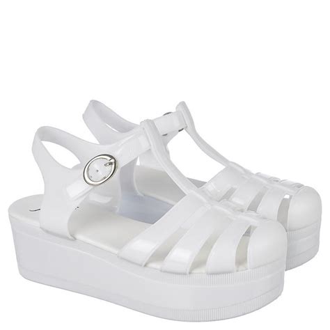 Twin Tiger Disco 01 Jelly Platform Sandals Disco 01white Shiekh